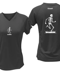 RUseeN Reflective Apparel Women's Short Sleeve Women's Reflective Short Sleeve Shirt - Skeleton