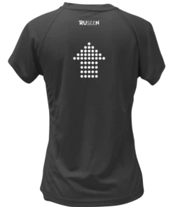 RUseeN Reflective Apparel Women's Reflective Short Sleeve Shirt - Dotted Arrows Women's Short Sleeve