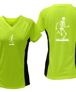 RUseeN Reflective Apparel Women's Short Sleeve Women's Reflective Short Sleeve Shirt - Skeleton