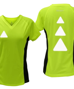 RUseeN Reflective Apparel Women's Short Sleeve Women's Reflective Short Sleeve Shirt - Triangles