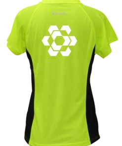 RUseeN Reflective Apparel Women's Reflective Short Sleeve Shirt - Fractured Hexagon