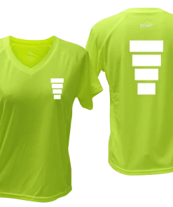 RUseeN Reflective Apparel Women's Short Sleeve Women's Reflective Short Sleeve Shirt - Block