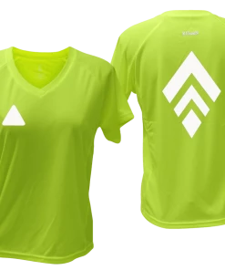 RUseeN Reflective Apparel Women's Reflective Short Sleeve Shirt - Broken Diamond