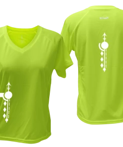 RUseeN Reflective Apparel Women's Short Sleeve Women's Reflective Short Sleeve Shirt - Paths