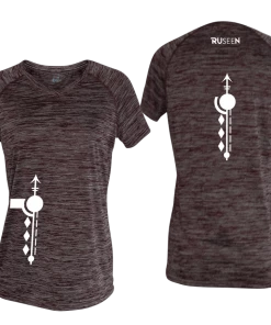 RUseeN Reflective Apparel Women's Short Sleeve Women's Reflective Short Sleeve Shirt - Paths