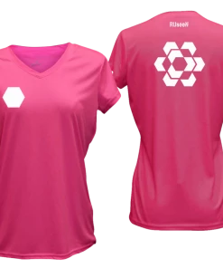 RUseeN Reflective Apparel Women's Reflective Short Sleeve Shirt - Fractured Hexagon