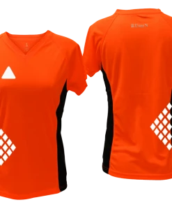 RUseeN Reflective Apparel Women's Reflective Short Sleeve Shirt - Diamond Pattern Women's Short Sleeve