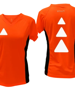 RUseeN Reflective Apparel Women's Short Sleeve Women's Reflective Short Sleeve Shirt - Triangles