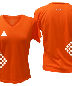 RUseeN Reflective Apparel Women's Reflective Short Sleeve Shirt - Diamond Pattern Women's Short Sleeve