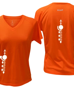 RUseeN Reflective Apparel Women's Short Sleeve Women's Reflective Short Sleeve Shirt - Paths