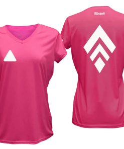 RUseeN Reflective Apparel Women's Reflective Short Sleeve Shirt - Broken Diamond