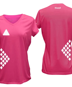 RUseeN Reflective Apparel Women's Reflective Short Sleeve Shirt - Diamond Pattern Women's Short Sleeve