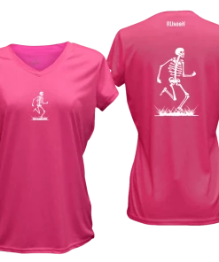 RUseeN Reflective Apparel Women's Short Sleeve Women's Reflective Short Sleeve Shirt - Skeleton