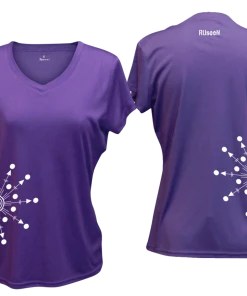 RUseeN Reflective Apparel Women's Reflective Short Sleeve Shirt - Directions