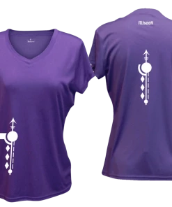 RUseeN Reflective Apparel Women's Short Sleeve Women's Reflective Short Sleeve Shirt - Paths
