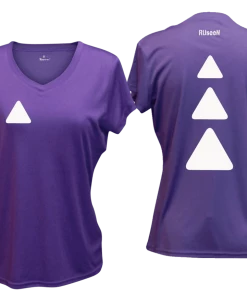 RUseeN Reflective Apparel Women's Short Sleeve Women's Reflective Short Sleeve Shirt - Triangles