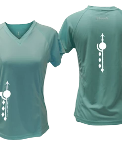 RUseeN Reflective Apparel Women's Short Sleeve Women's Reflective Short Sleeve Shirt - Paths