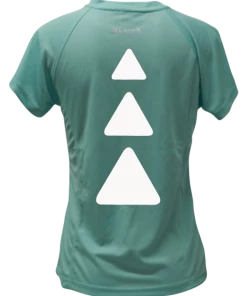 RUseeN Reflective Apparel Women's Short Sleeve Women's Reflective Short Sleeve Shirt - Triangles