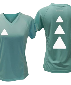 RUseeN Reflective Apparel Women's Short Sleeve Women's Reflective Short Sleeve Shirt - Triangles