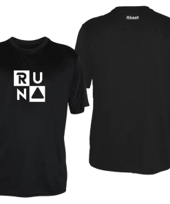 RUseeN Reflective Apparel Men's Reflective Short Sleeve Shirt - RUN Squared Men's Short Sleeve