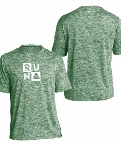 RUseeN Reflective Apparel Men's Reflective Short Sleeve Shirt - RUN Squared Men's Short Sleeve