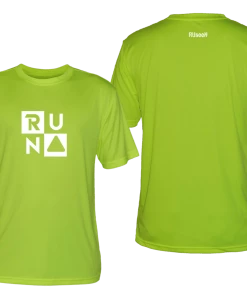 RUseeN Reflective Apparel Men's Reflective Short Sleeve Shirt - RUN Squared Men's Short Sleeve