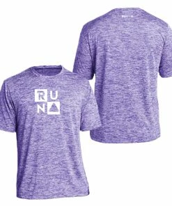 RUseeN Reflective Apparel Men's Reflective Short Sleeve Shirt - RUN Squared Men's Short Sleeve