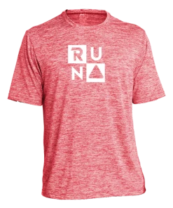 RUseeN Reflective Apparel Men's Reflective Short Sleeve Shirt - RUN Squared Men's Short Sleeve