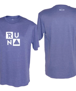 RUseeN Reflective Apparel Men's Reflective Short Sleeve Shirt - RUN Squared Men's Short Sleeve