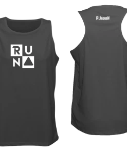 RUseeN Reflective Apparel Men's Reflective Tank - RUN Squared Men's Tank Tops