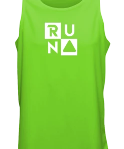 RUseeN Reflective Apparel Men's Reflective Tank - RUN Squared Men's Tank Tops