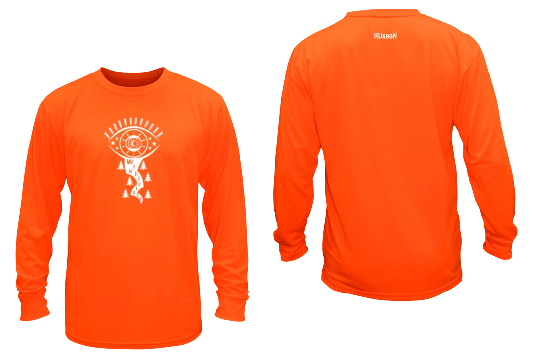 RUseeN Reflective Apparel Unisex Reflective Long Sleeve Shirt - Wanderlust