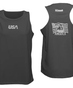 RUseeN Reflective Apparel Men's Tank Tops Men's Reflective Tank Top - America