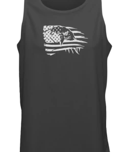 RUseeN Reflective Apparel Men's Reflective Tank Top - Eagle Flag