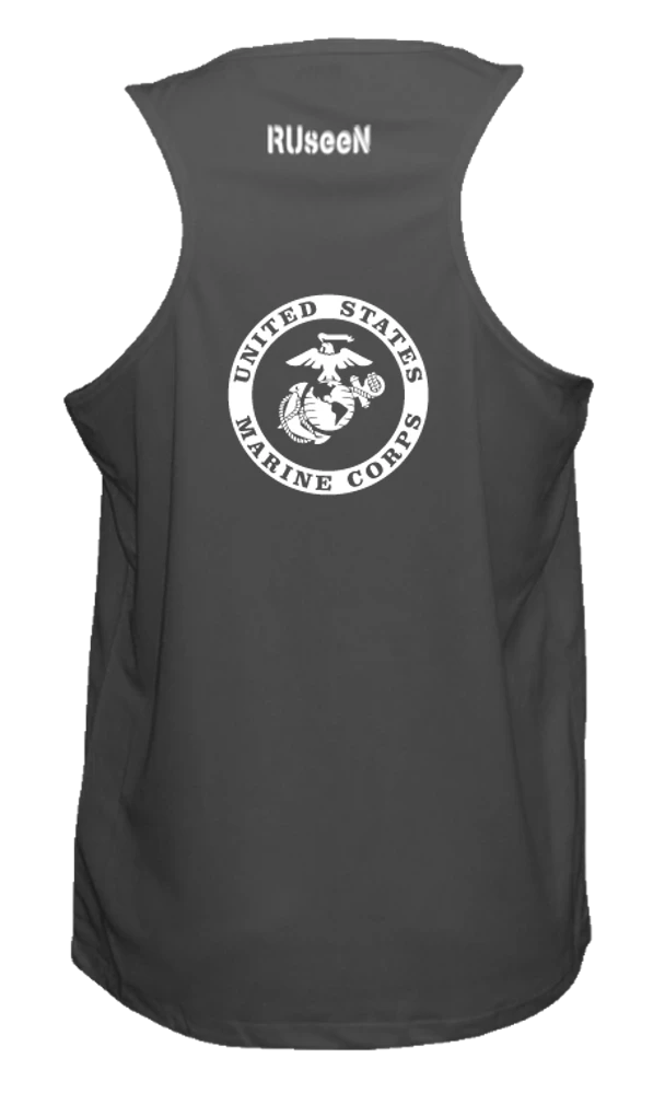 RUseeN Reflective Apparel Men's Reflective Tank Top - USMC Men's Tank Tops