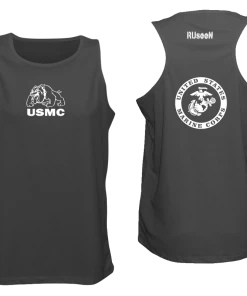 RUseeN Reflective Apparel Men's Reflective Tank Top - USMC Men's Tank Tops