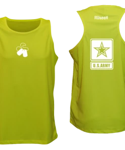 RUseeN Reflective Apparel Men's Tank Tops Men's Reflective Tank Top - US Army