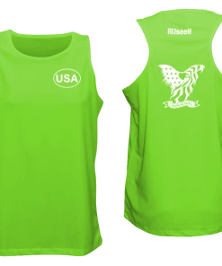 RUseeN Reflective Apparel Men's Reflective Tank Top - In God We Trust