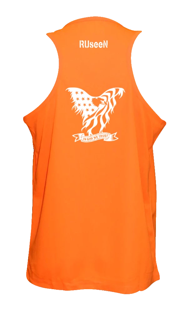 RUseeN Reflective Apparel Men's Reflective Tank Top - In God We Trust