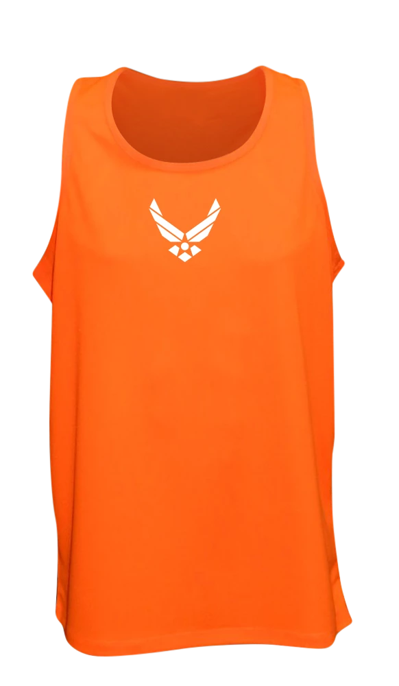 RUseeN Reflective Apparel Men's Reflective Tank Top - USAF