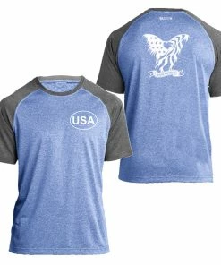 RUseeN Reflective Apparel Men's Reflective Short Sleeve Shirt - In God We Trust Men's Short Sleeve