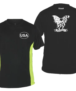 RUseeN Reflective Apparel Men's Reflective Short Sleeve Shirt - In God We Trust Men's Short Sleeve