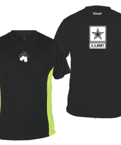 RUseeN Reflective Apparel Men's Short Sleeve Men's Reflective Short Sleeve Shirt - US Army