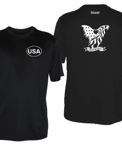 RUseeN Reflective Apparel Men's Reflective Short Sleeve Shirt - In God We Trust Men's Short Sleeve