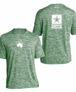 RUseeN Reflective Apparel Men's Short Sleeve Men's Reflective Short Sleeve Shirt - US Army