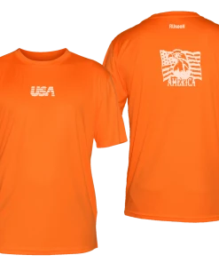 RUseeN Reflective Apparel Men's Reflective Short Sleeve Shirt - America