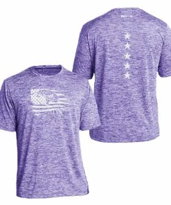 RUseeN Reflective Apparel Men's Short Sleeve Men's Reflective Short Sleeve Shirt - Eagle Flag