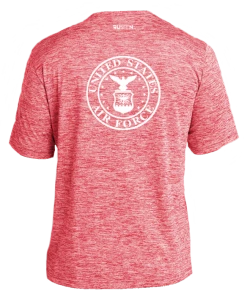 RUseeN Reflective Apparel Men's Reflective Short Sleeve Shirt - USAF