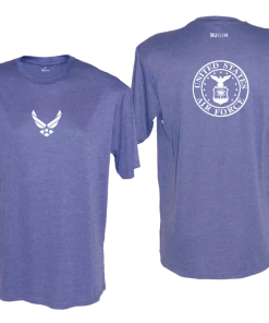 RUseeN Reflective Apparel Men's Reflective Short Sleeve Shirt - USAF