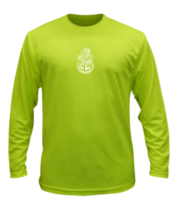 RUseeN Reflective Apparel Men's Long Sleeve Unisex Reflective Long Sleeve Shirt - US Navy